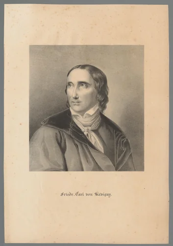 Portret van Friedrich Carl von Savigny by anonymous, print, 1820-1830