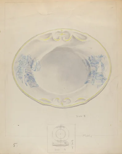 Platter by Joseph Sudek, index of american design, 1937