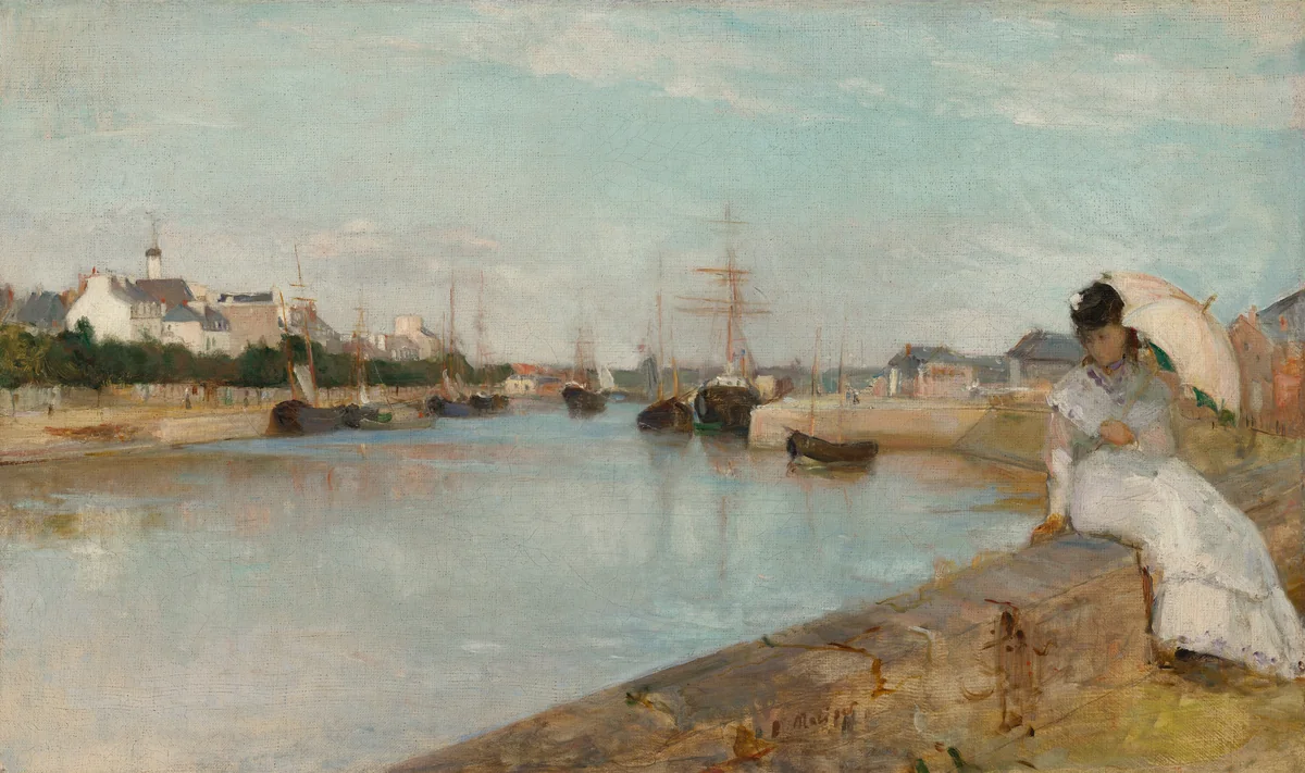 The Harbor at Lorient by Berthe Morisot, painting, 1869