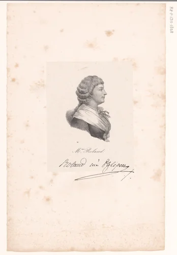 Portret van Madame Roland by anonymous, print, 1818-1842