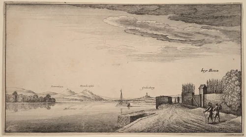 View of Lewenberg by Wenceslaus Hollar, print, 1643-1644