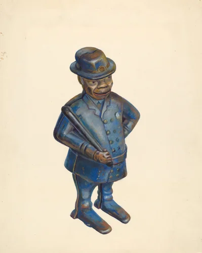Toy Bank: Policeman by Walter Hochstrasser, index of american design, 1939