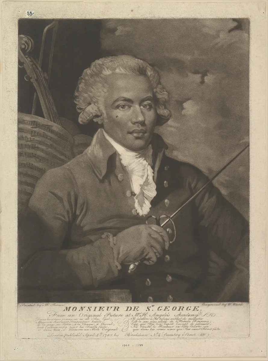 Monsieur de St. George by William Ward, print, 1788