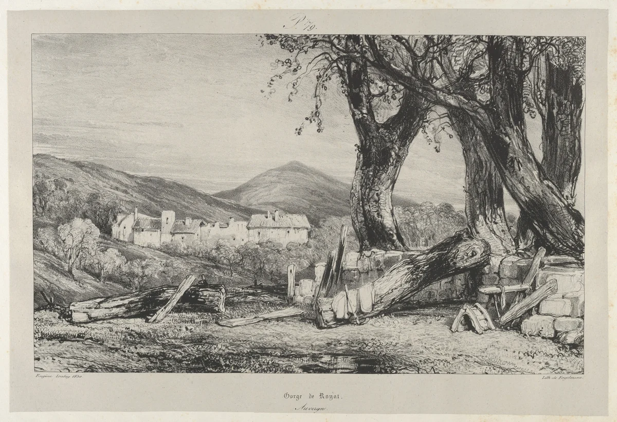 Royat Groove by Eugène Isabey, print, 1831