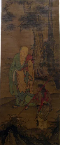 Luohan by Guanxiu, painting, 1400-1499