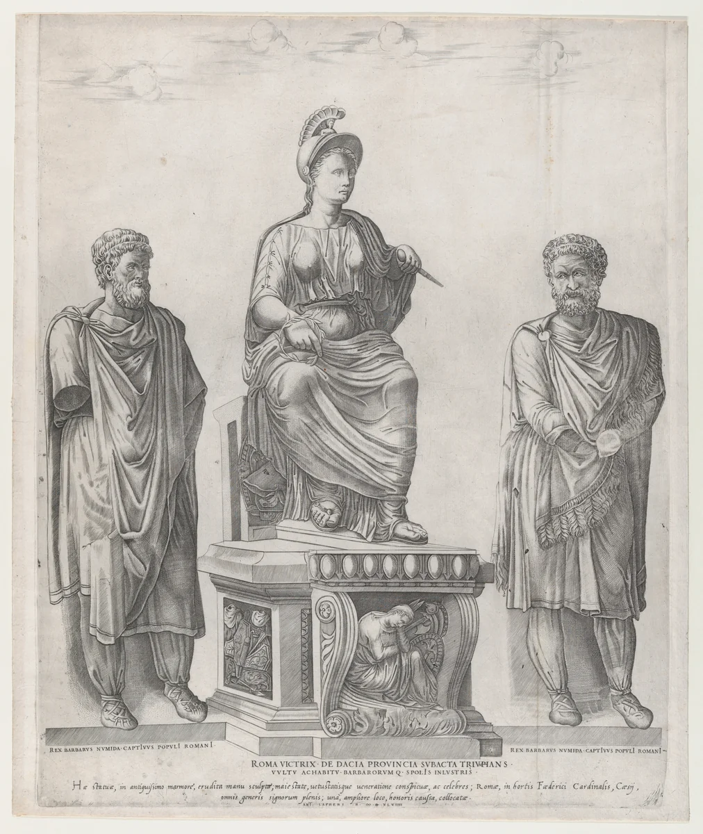 Roma Victrix, from "Speculum Romanae Magnificentiae" by Nicolas Beatrizet, print, 1549