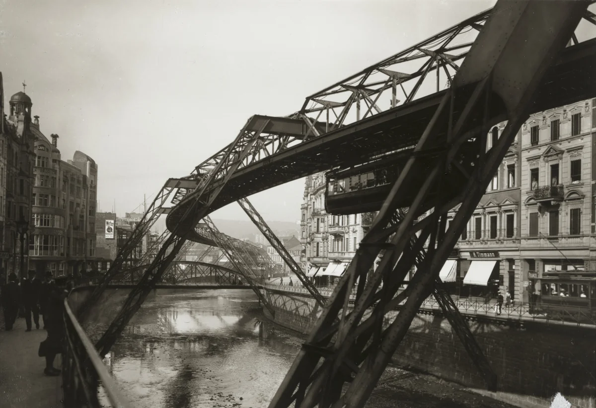 Suspension Railway, Elberfeld by August Sander, photograph, 1913