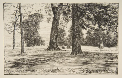Greenwich Park by James McNeill Whistler, print, 1859