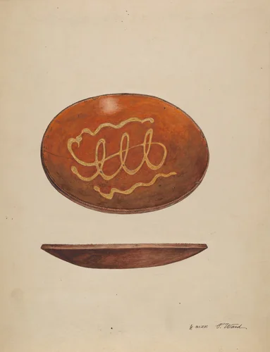 Pie Plate by Paul Ward, index of american design, 1937