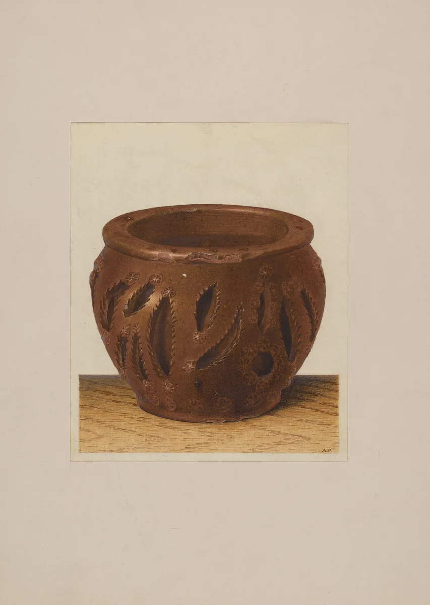 Bowl by Alfred Parys, index of american design, 1939