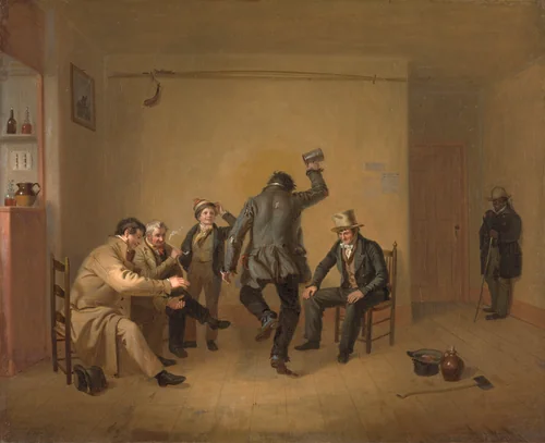 Bar-room Scene by William Sidney Mount, painting, 1835