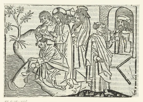 Petrus en de tempelbelasting by Unknown, print, 1480-1500