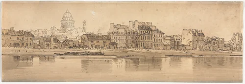 A Selection of Twenty of the Most Picturesque Views in Paris: View of the Pantheon taken from the Arsenal by Thomas Girtin, print, 1802