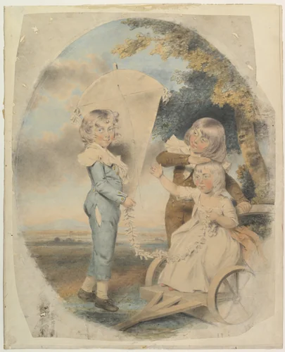 The Dyson Children by John Downman, drawing, 1787