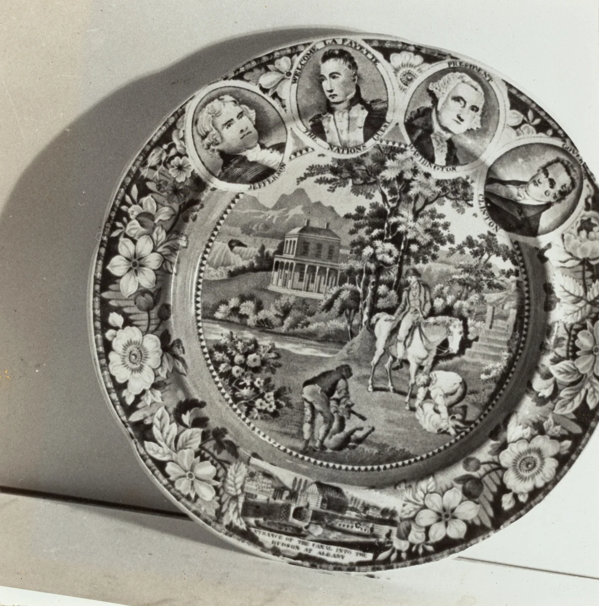 Plate - "Niagara" by Helmut Hiatt, index of american design, 1936