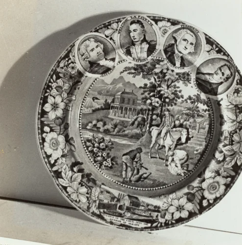 Plate - "Niagara" by Helmut Hiatt, index of american design, 1936