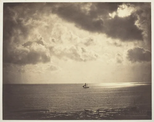 Brig on the Water by Gustave Le Gray, photograph, 1856