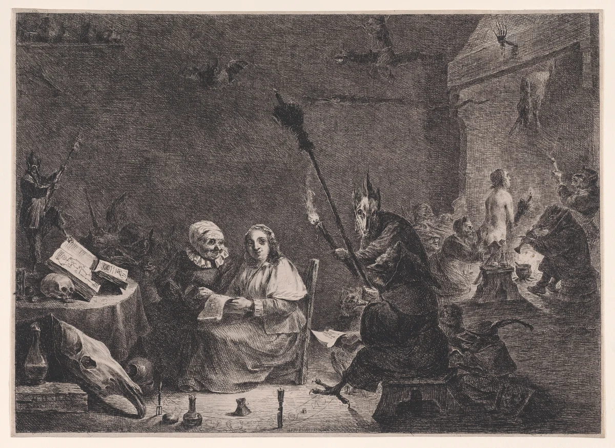 Departure for the Sabbath by Dominique Vivant Denon, print, 1750-1850