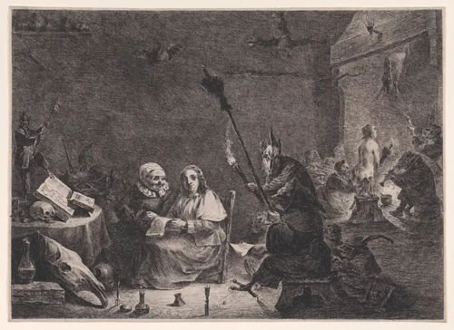 Departure for the Sabbath by Dominique Vivant Denon, print, 1750-1850