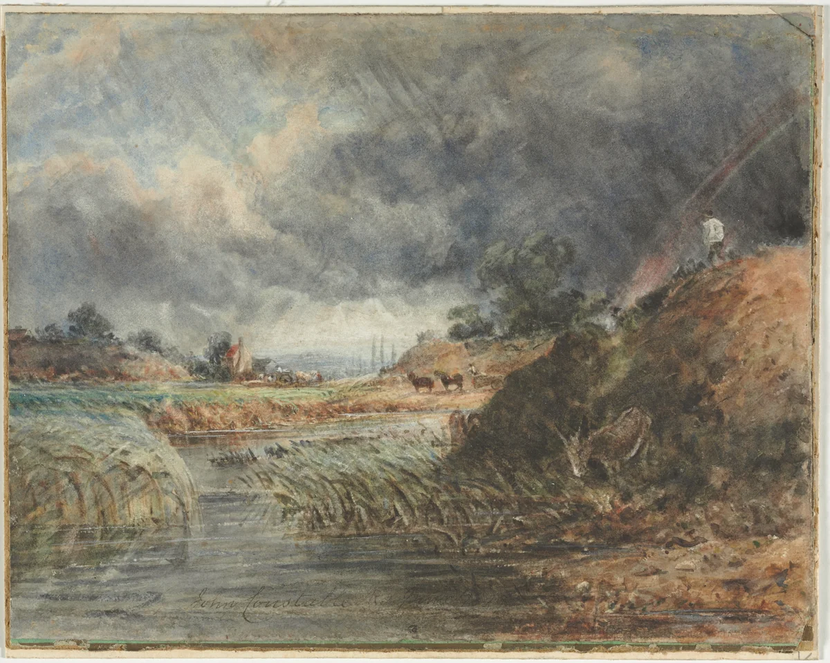 Hampstead Heath by John Constable, drawing, 1800-1837
