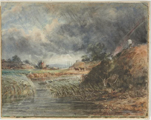 Hampstead Heath by John Constable, drawing, 1800-1837