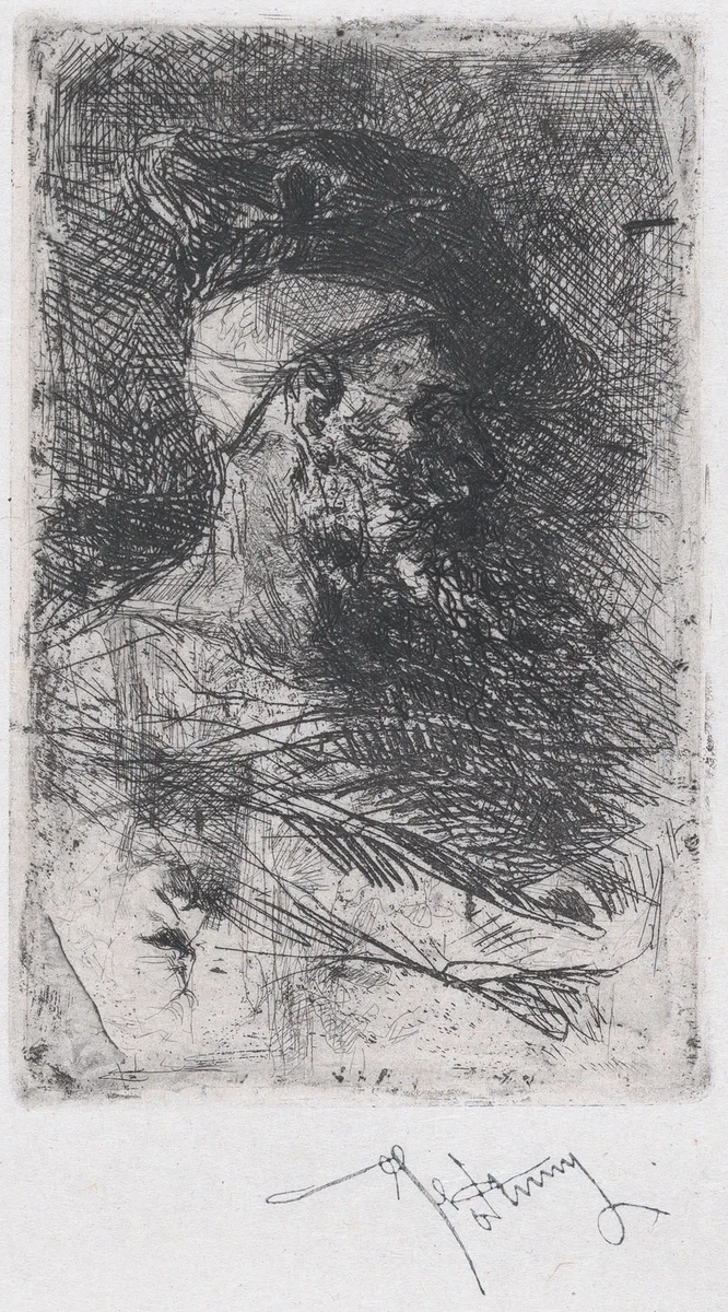 Tangiers, a group of men seated near an arch by Mariano Fortuny, print, 1861