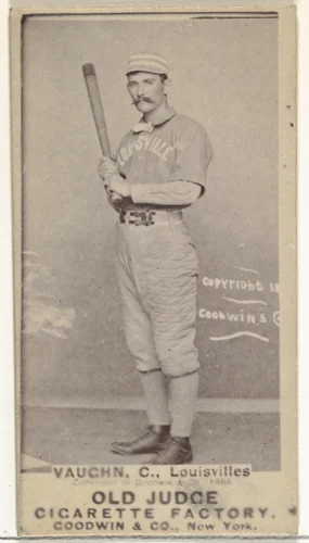 Harry Francis "Farmer" Vaughn, Catcher, Louisville Colonels, from the Old Judge series (N172) for Old Judge Cigarettes by Goodwin & Company, photograph, 1888