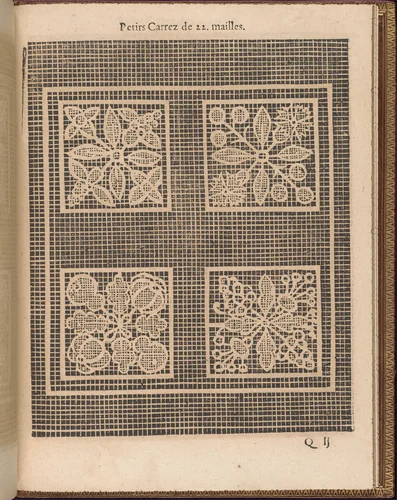La Pratique de l'Aiguille, page 61 (recto) by Matthias Mignerak, book, 1605