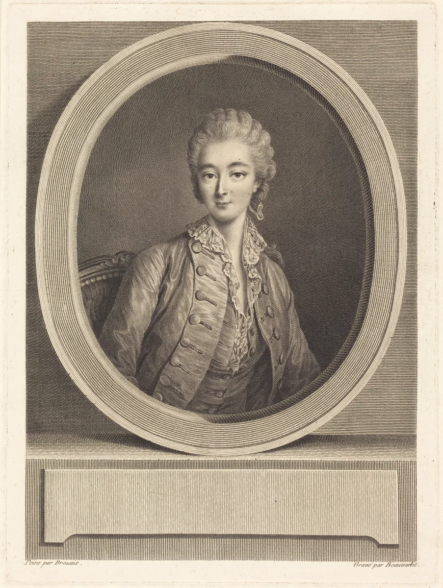 Madame du Barry by Jacques-Firmin Beauvarlet; François-Hubert Drouais, print, 1731-1797