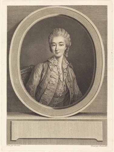 Madame du Barry by Jacques-Firmin Beauvarlet; François-Hubert Drouais, print, 1731-1797