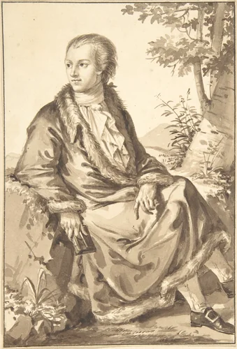 Portrait of Gaetano Filangieri by Jean-Baptiste-François Bosio, drawing, 1780-1827