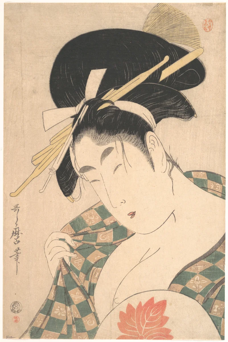 A Courtesan by Kitagawa Utamaro (喜多川歌麿), print, 1754-1806