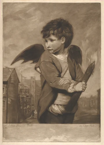 Cupid, in the Character of a Link Boy by John Dean, print, 1777