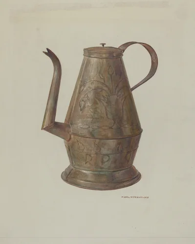 Pa. German Coffee Pot by Carl Strehlau, index of american design, 1939