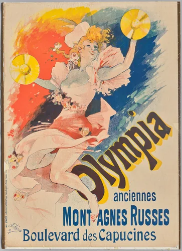 Olympia Montagne Russes by Jules Chéret, print, 1892