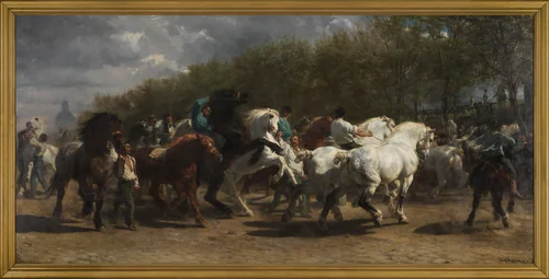 The Horse Fair by Rosa Bonheur, painting, 1852-1855