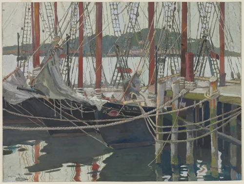 Idle Days, Gloucester, Massachusetts by Caroline Coit, drawing, 1915-1920