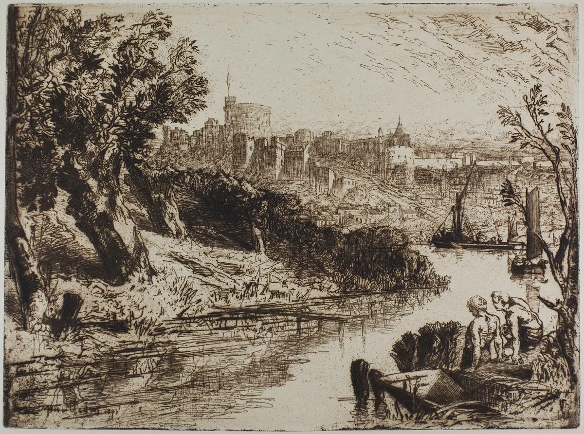 Windsor by Francis Seymour-Haden, print, 1878
