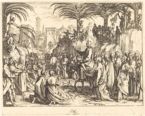 The Entry into Jerusalem by Jacques Callot, print, 1635