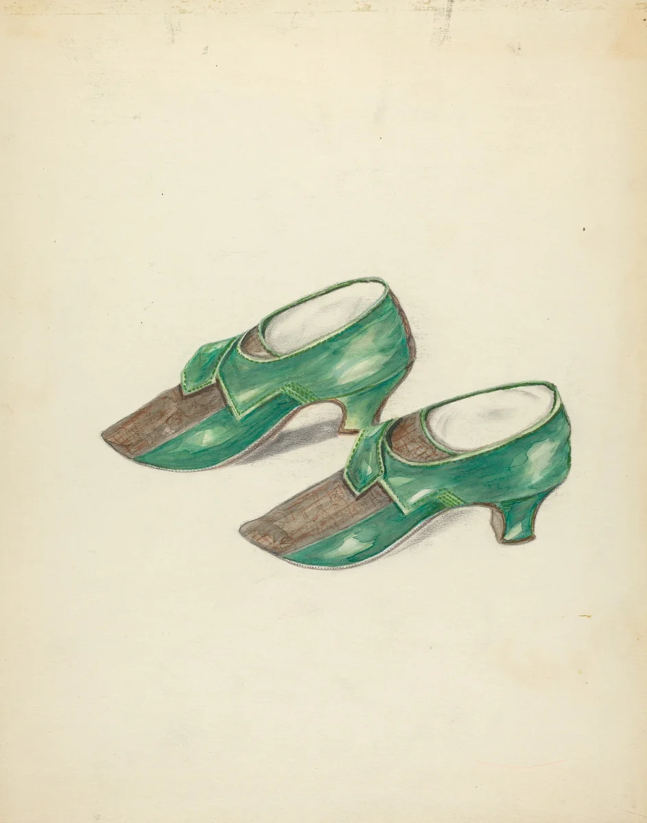 Woman's Shoes by Margaret Concha, index of american design, 1940