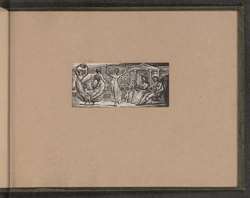 Menalcas Watching Women Dance by William Blake, print, 1821