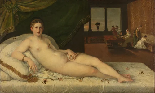Liggende Venus by Unknown, painting, 1540-1560
