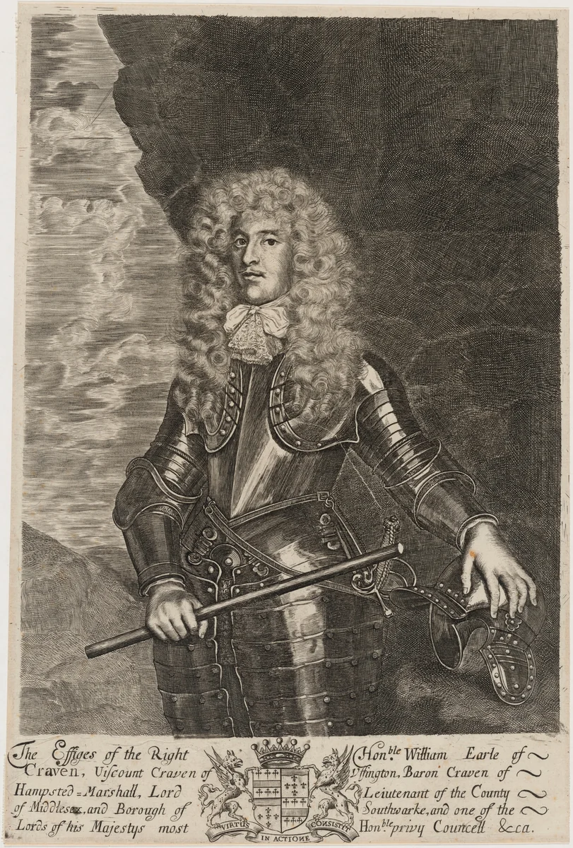 William, Earl of Craven by Unknown 19th Century, print, 1679