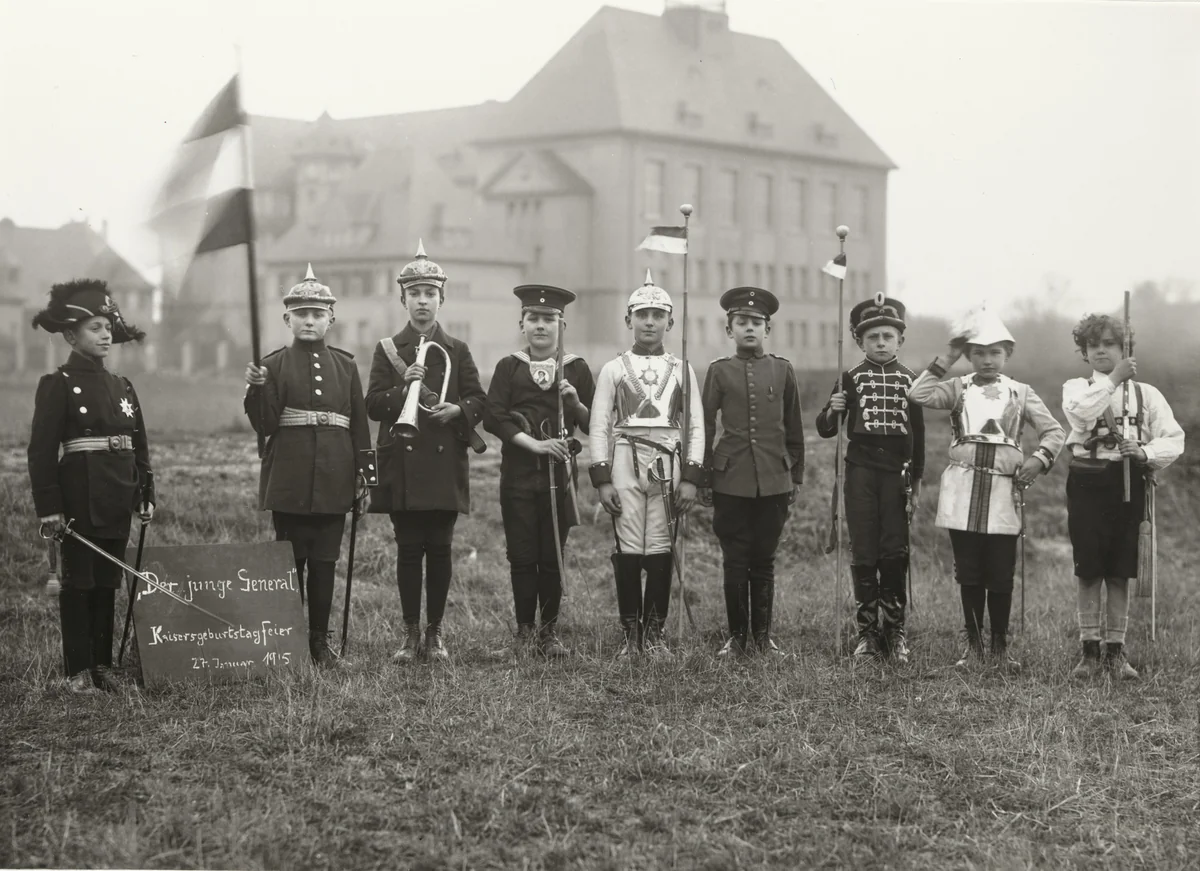 Kaiser’s Birthday Celebration by August Sander, photograph, 1915