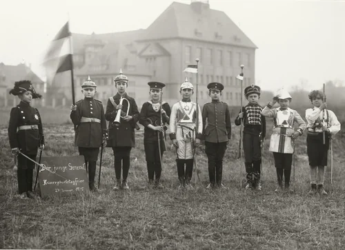 Kaiser’s Birthday Celebration by August Sander, photograph, 1915