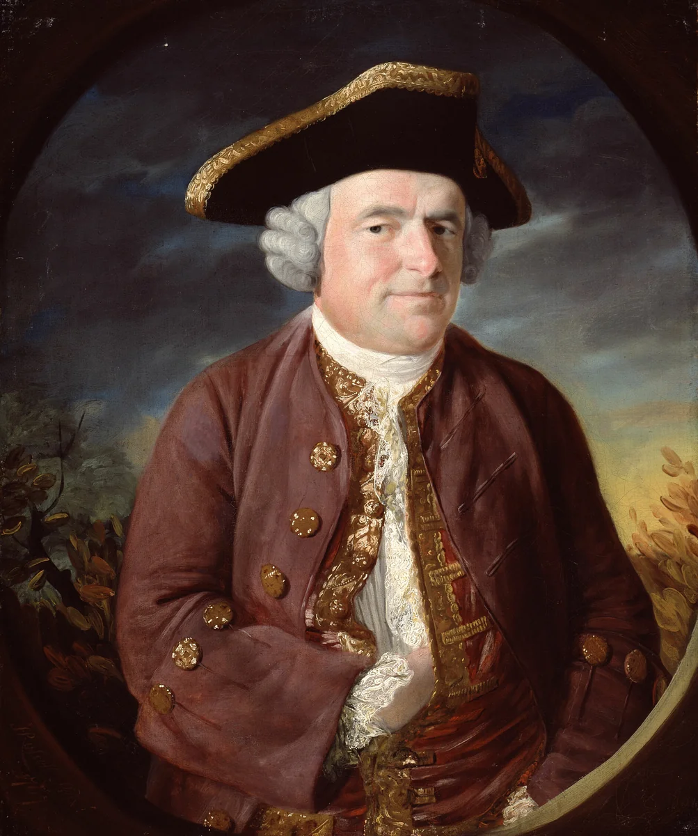 Portrait of a Man in a Tricorn Hat by John Russell, painting, 1767