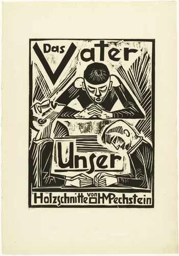 Title Page (Titelblatt) from The Lord's Prayer (Das Vater Unser) by Max Pechstein, print, 1921