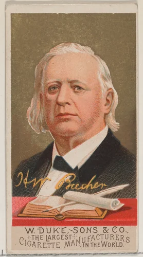 H.W. Beecher, from the series Great Americans (N76) for Duke brand cigarettes by W. Duke, Sons & Co., print, 1888