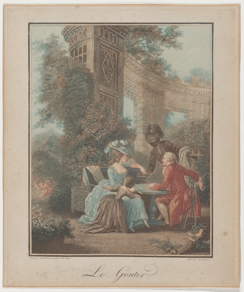 The Snack by Louis Marin Bonnet, print, 1750-1793