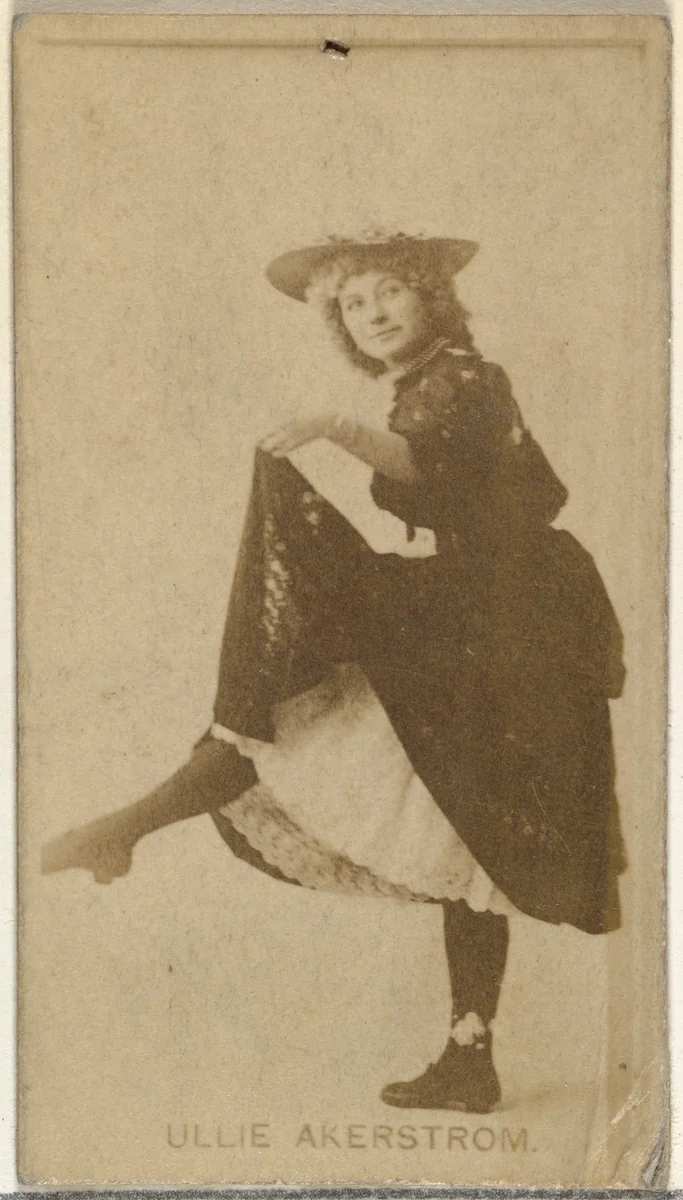 Ullie Akerstrom, from the Actors and Actresses series (N145-8) issued by Duke Sons & Co. to promote Duke Cigarettes by W. Duke, Sons & Co., photograph, 1890-1895